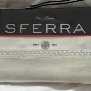 SFERRA KING DUVET COVER WHITE BRAND NEW